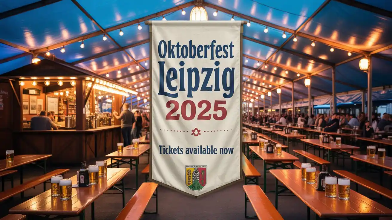 Leipziger Oktoberfest 2025 – Dein Guide zur Alten Messe 4 Oktoberfest Leipzig 2025 Tickets und Sitzplätze im Festzelt mit Maßbier und reservierten Tischen“