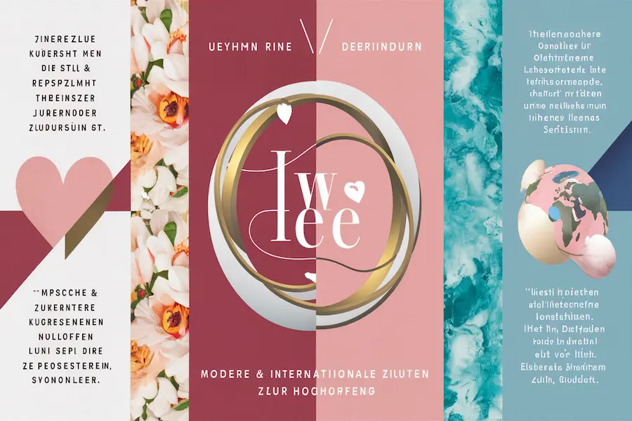 Zitate zur Hochzeit – Die schönsten Sprüche & Weisheiten 5 Romantische Darstellung: Zitate zur Hochzeit verbinden Deutsch und Englisch auf elegante Weise.
