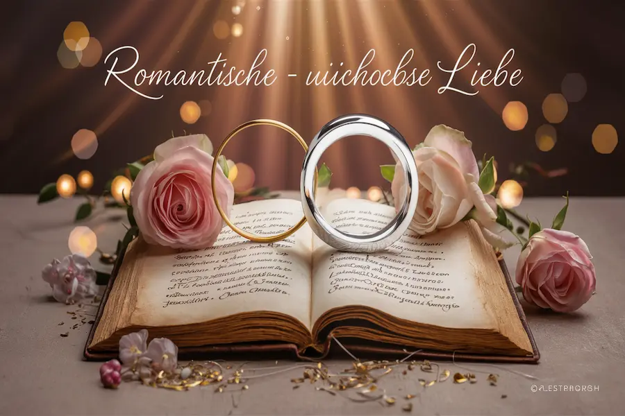 Zitate zur Hochzeit – Die schönsten Sprüche & Weisheiten 4 Romantische Grafik mit Zitate zur Hochzeit über zeitlose Liebe von Goethe & Avila.