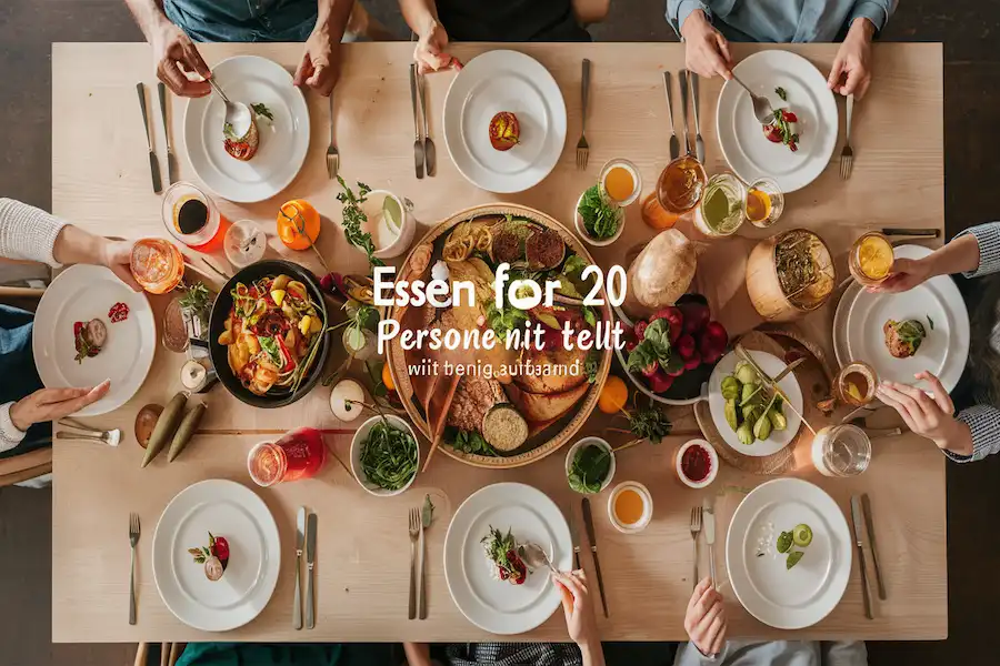 Essen für 20 Personen wenig Aufwand & Tipps